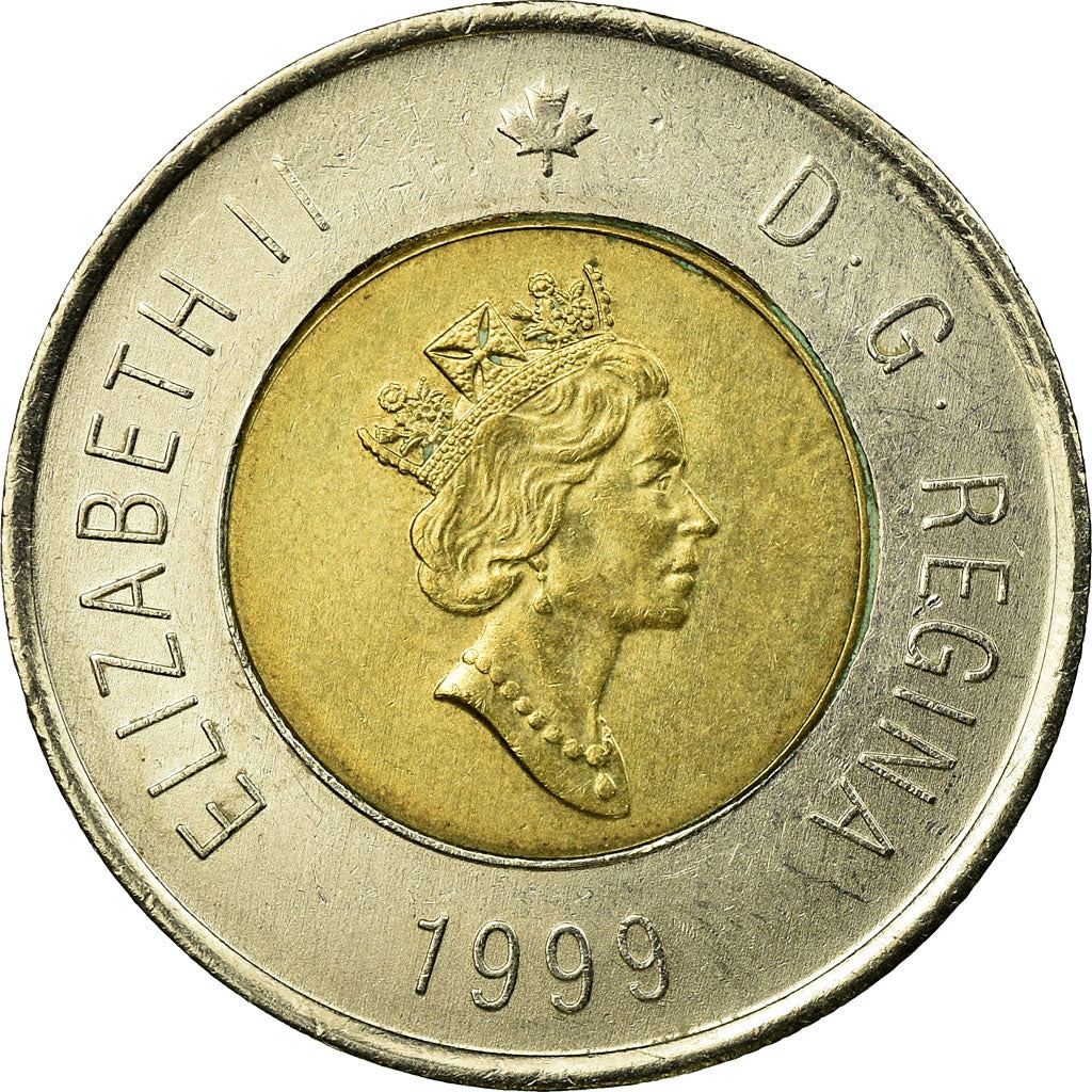 Canada | 2 Dollars Coin | Inuit drummer | Bimetallic | KM:357 | 1999