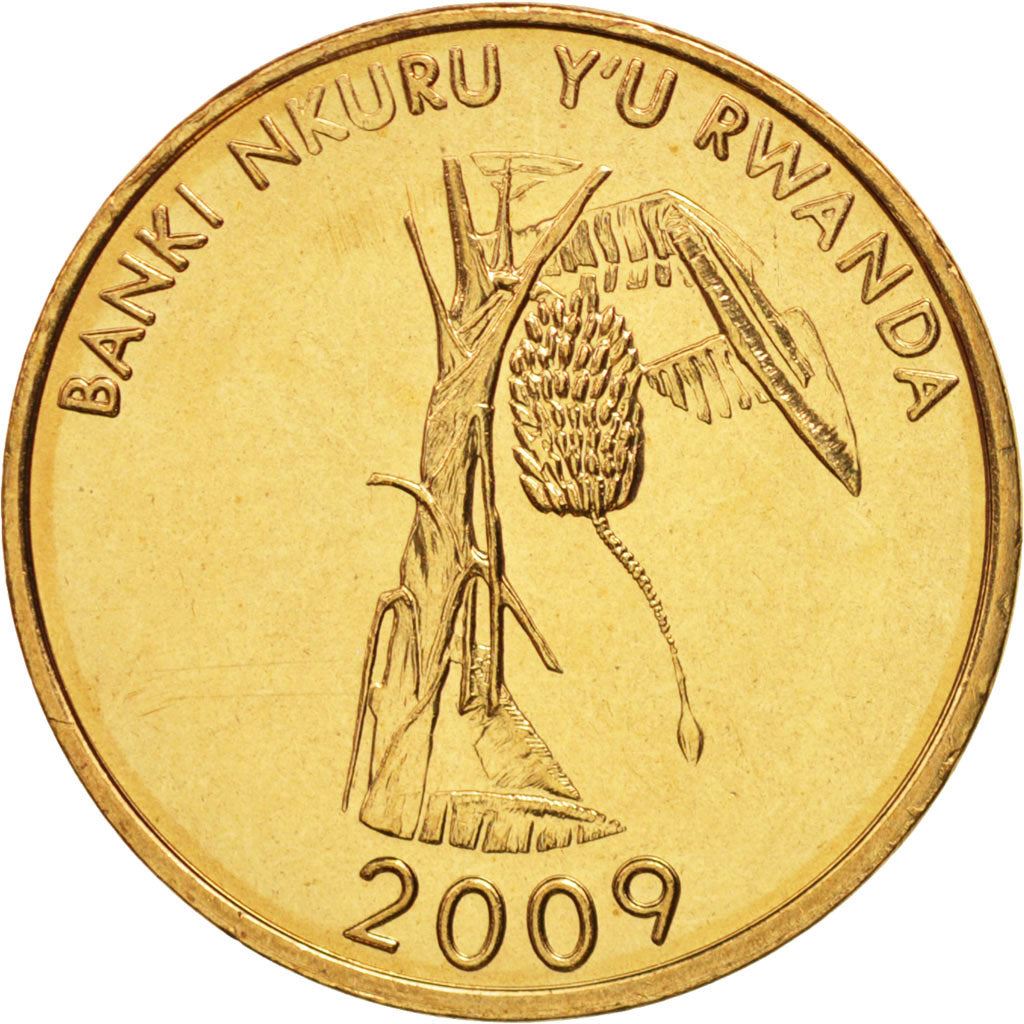 Rwanda | 10 Amafaranga Coin | Banana Tree | Km:34 | 2009
