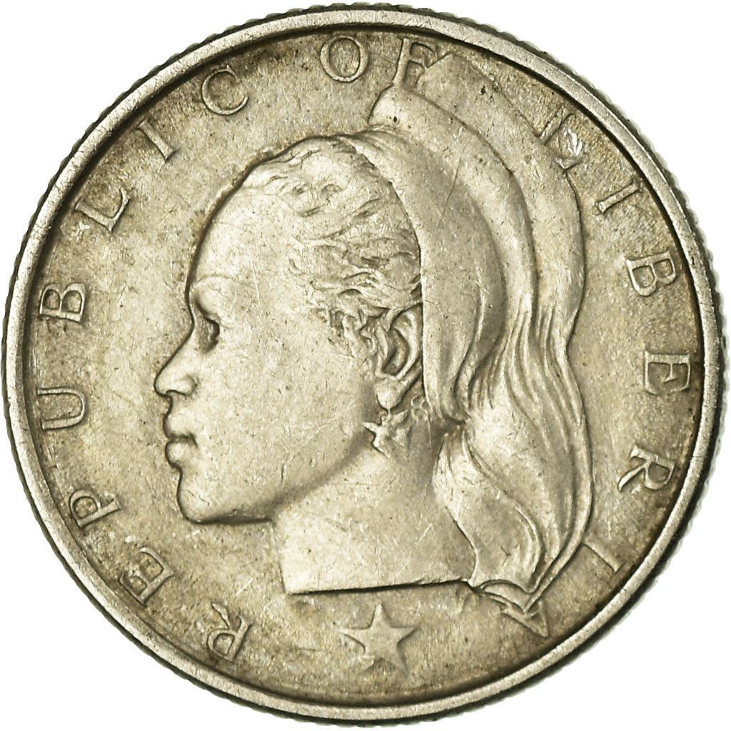 Liberia | 10 Cents Coin | Olive branches | Km:15A.1 | 1966 - 1987