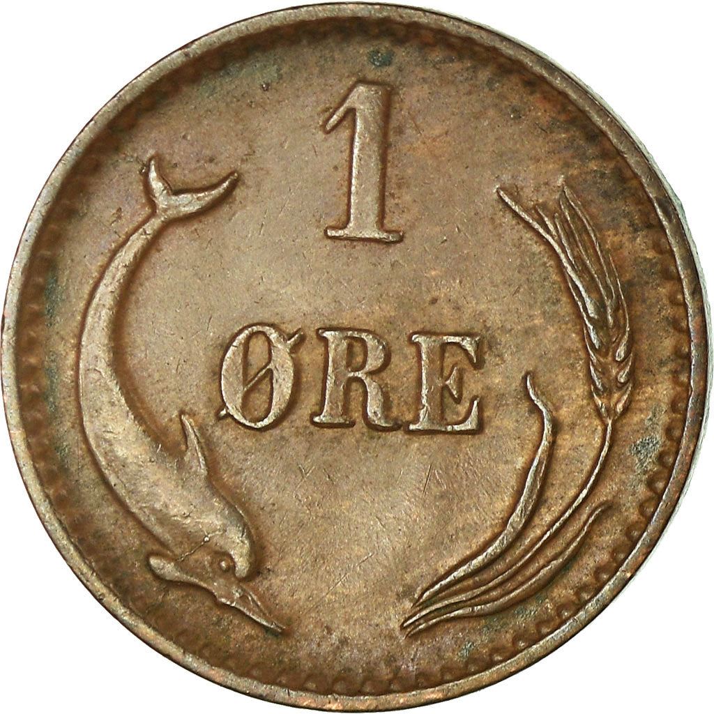 Denmark | 1 Ore Coin | Monogram | Km:792.1 | 1874 - 1904