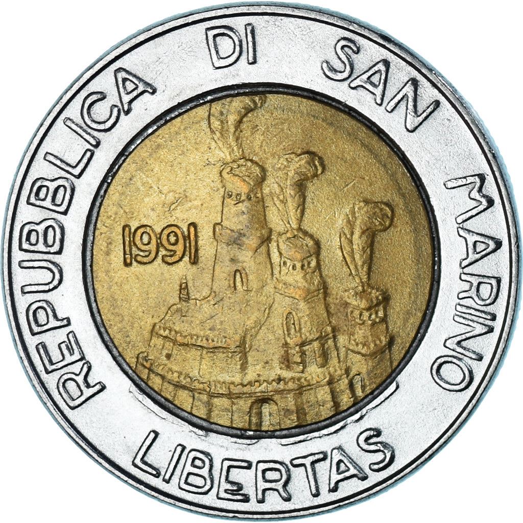 San Marino | 500 Lire Coin | Hospitable Land | Km:269 | 1991
