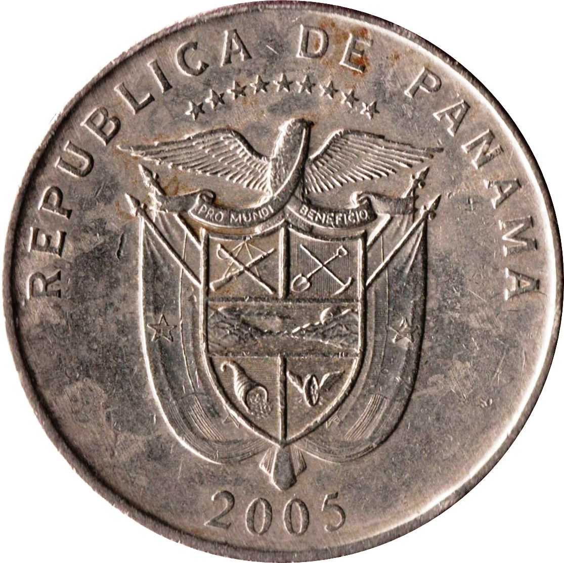 Panama | 25 Centesimos Coin | King's Bridge | Km:136 | 2005