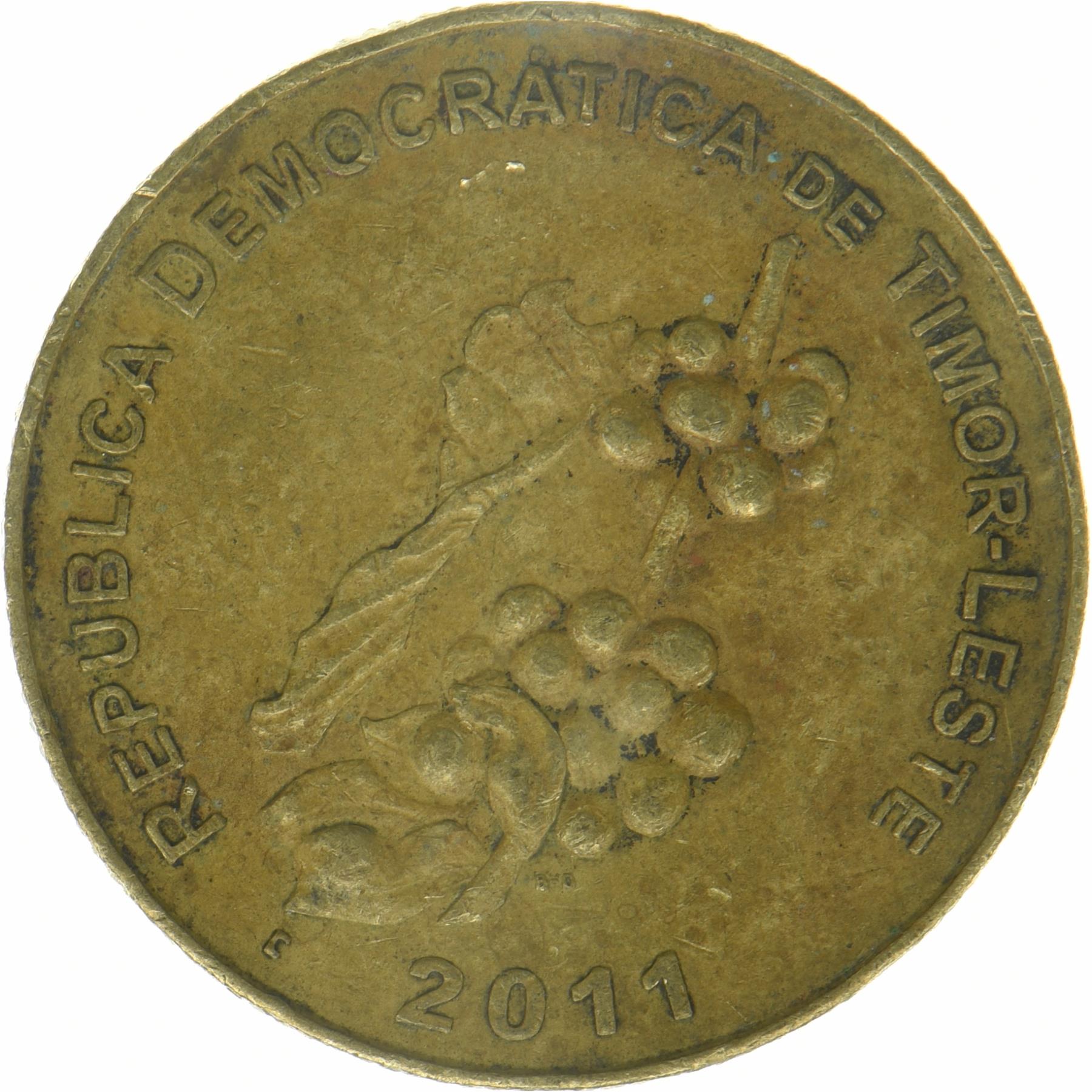 Timor-Leste | 50 Centavos Coin | Coffee berries | Km:5 | 2003 - 2017