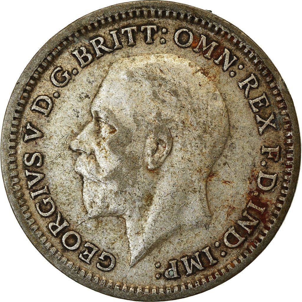United Kingdom | 3 Pence Coin | George V | KM:813a | 1920 - 1927