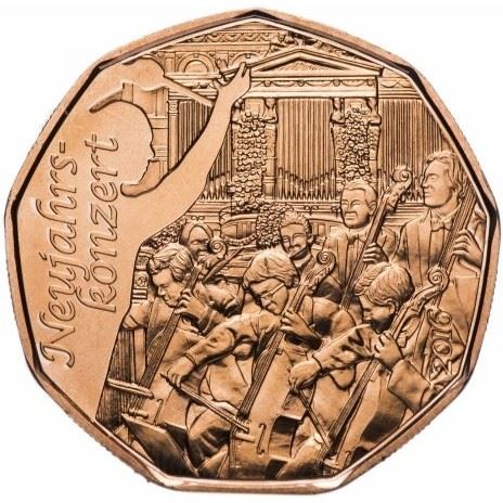 Austria | 5 Euro Coin | Philharmonic Orchestra | Km:3249 | 2016