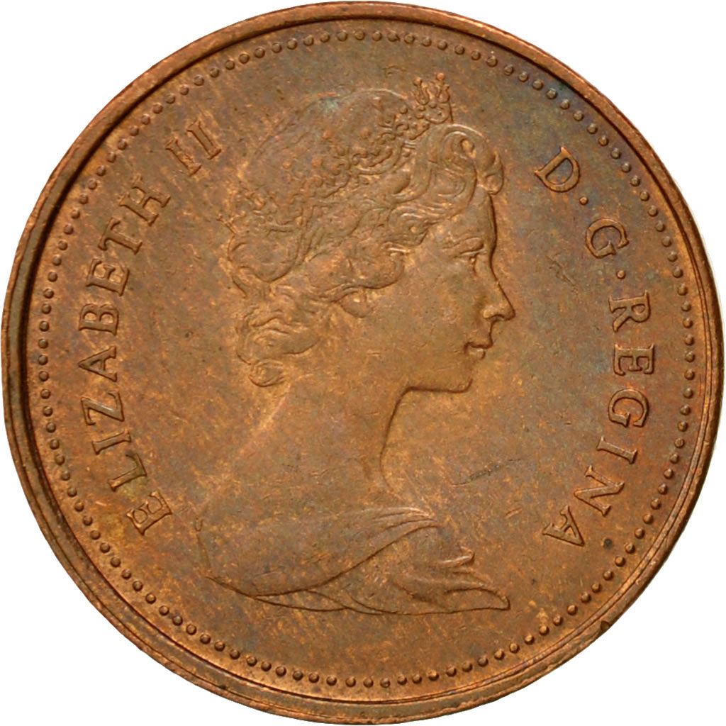 Canada | 1 Cent Coin | Bronze | 2nd portrait | KM:127 | 1980-1981