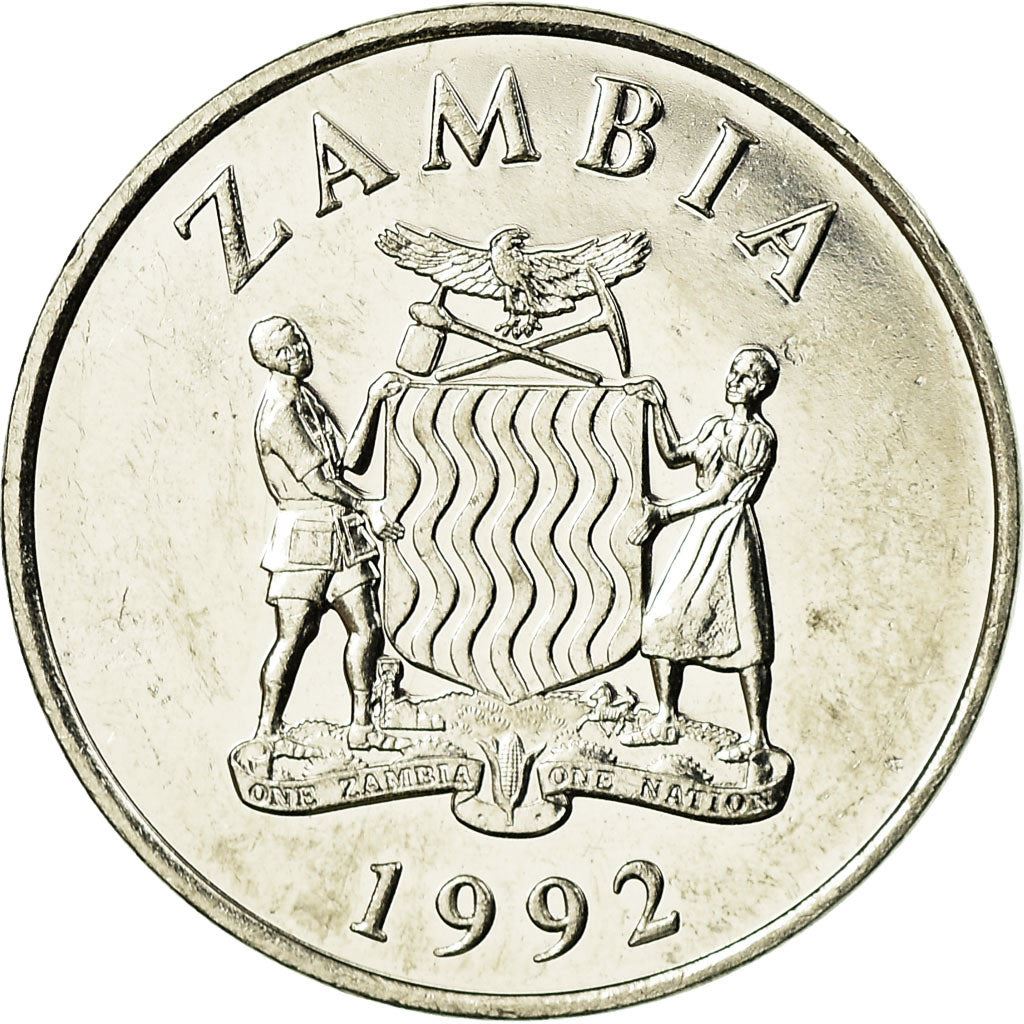 Zambia | 50 Ngwee Coin | Kafue Lechwe | Km:30 | 1992