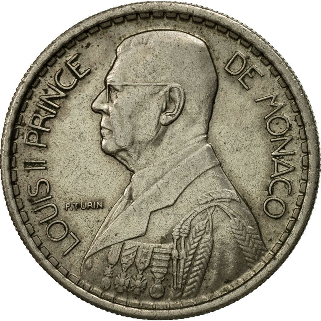 Monaco | 10 Francs Coin | Louis II | Km:123 | 1946