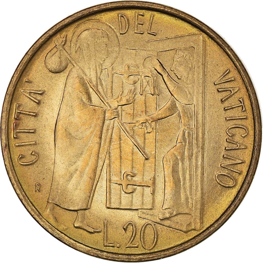 Vatican City | 20 Lire Coin | Hospitality | Km:156 | 1981