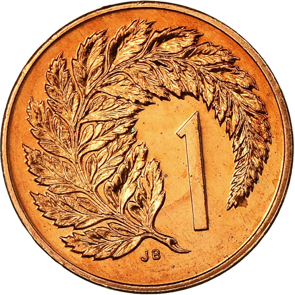 New Zealand | 1 Cent Coin | Elizabeth II | Silver Fern | Km:58 | 1986 - 1988