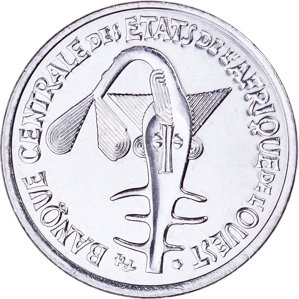 Western African States | 50 Francs Cfa Coin | Emblem of Central Bank | Flowers | Km:18 | 2012 - 2024