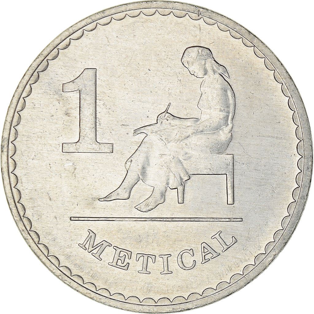 Mozambique | 1 Metical Coin | Writer | Km:99A | 1986