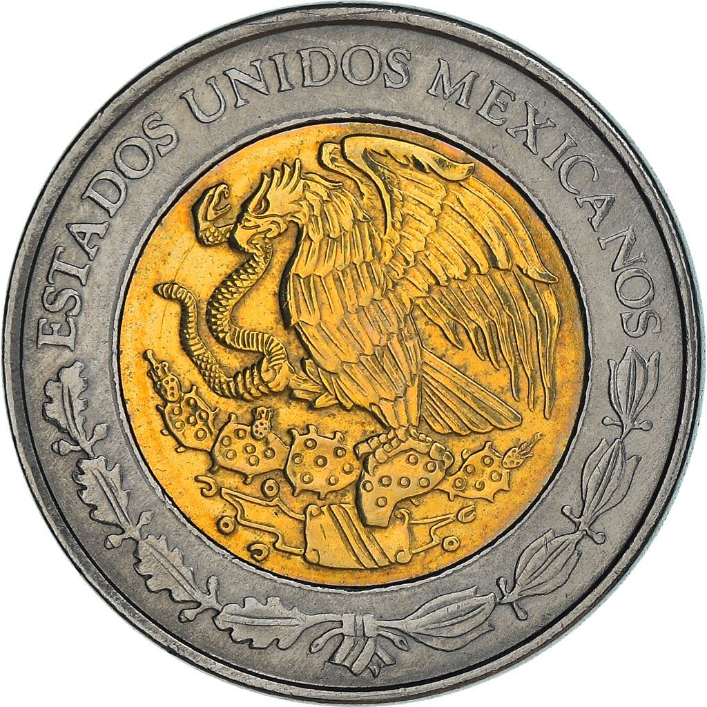 Mexico 1 Peso | 100 Coins | Aztec calendar | Golden Eagle | KM603 | 1996 - 2021