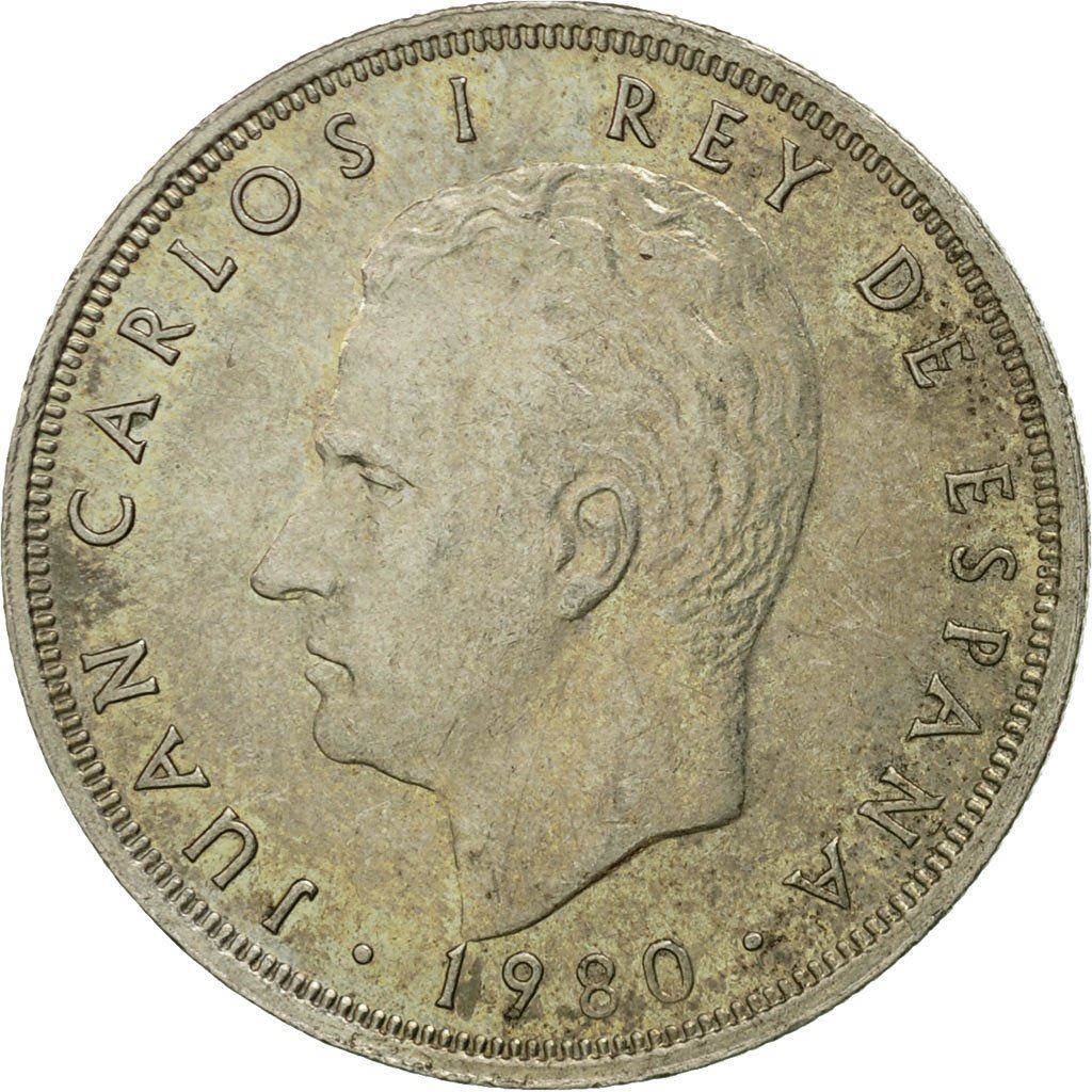 Spain 5 Pesetas | 100 Coins | Juan Carlos I Espana '82 | FIFA World Cup | 1980