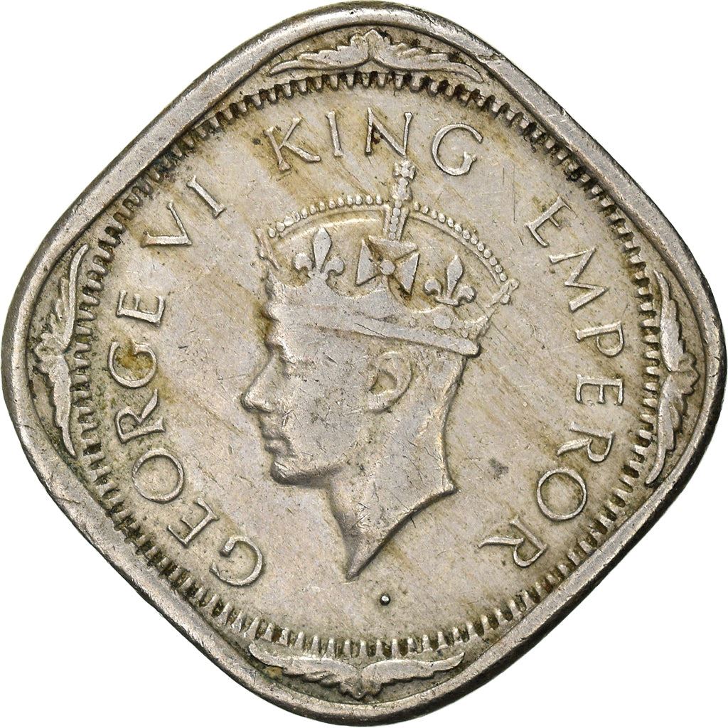 India - British | 2 Annas Coin | King George VI | Km:541 | 1939 - 1941