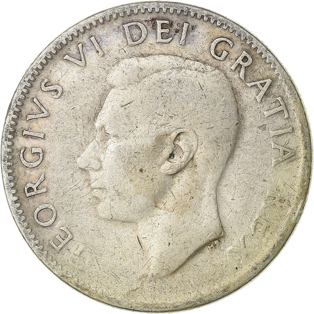 Canada | 25 Cents Coin | Silver | KM:44 | 1948-1952