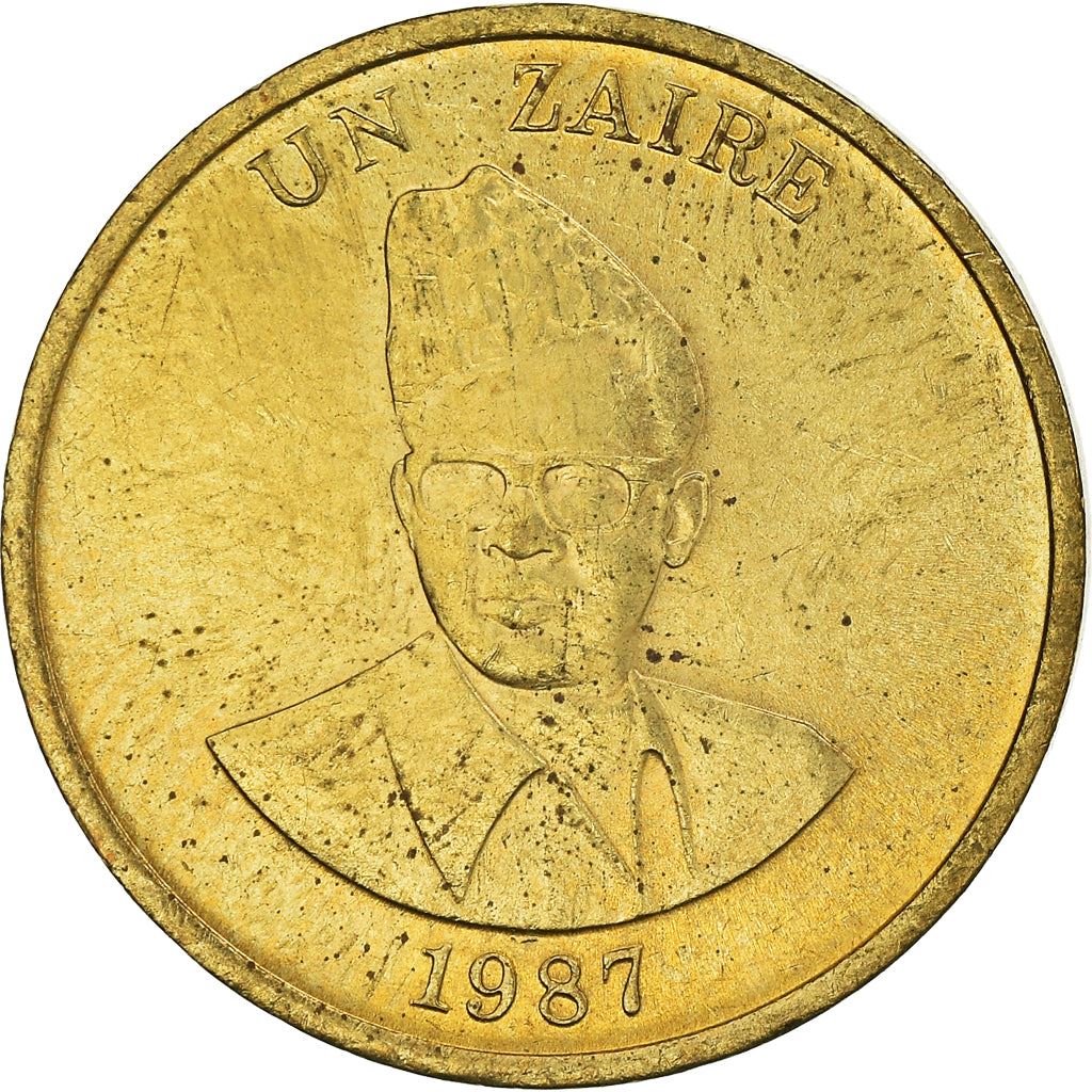 Zaire | 1 Zaire Coin | Mobutu Sese Seko | Km:13 | 1987