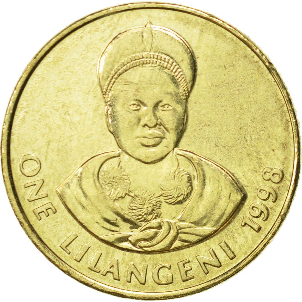 Moneda de 1 Lilangeni de Esuatini | Rey Mswati III | Ntfombi de Esuatini | KM45 | 1995 - 2009