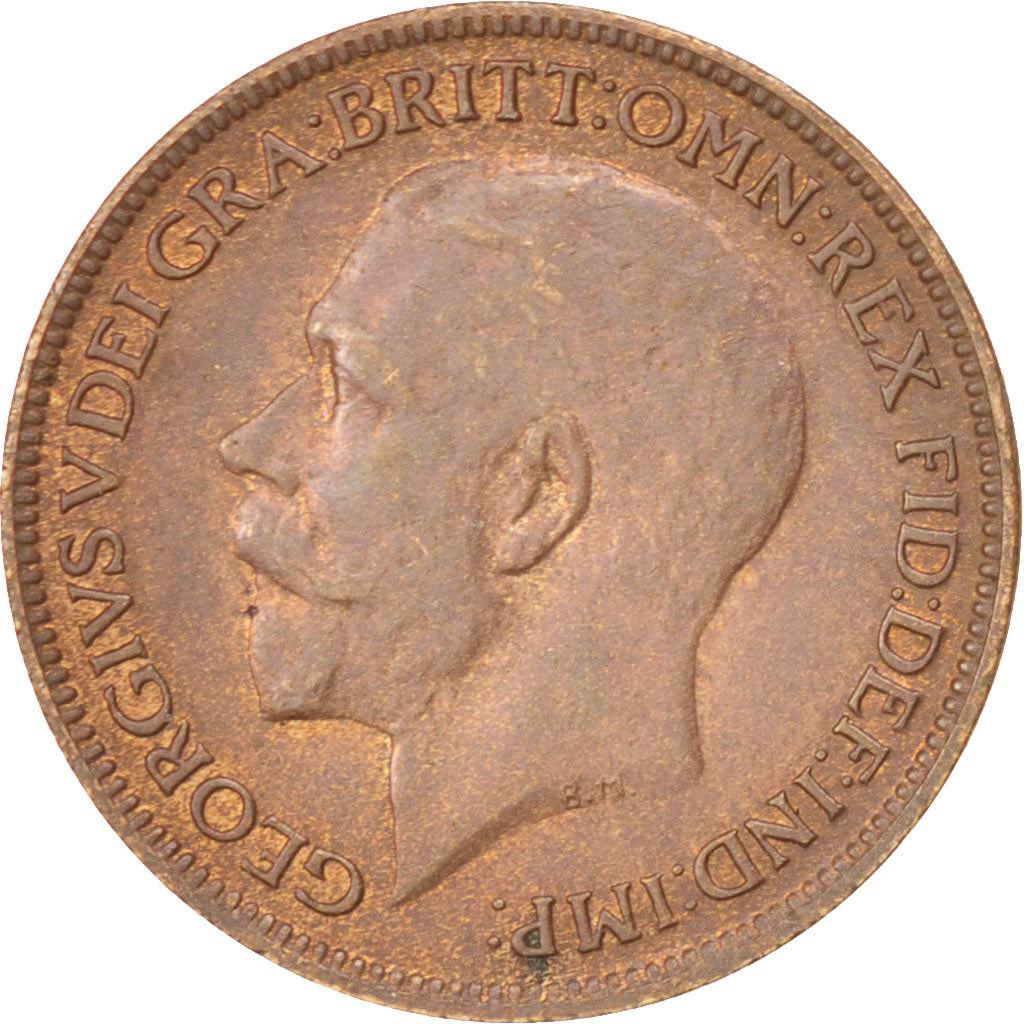 United Kingdom | 1 Farthing Coin | George V | Km:808 | 1911 - 1925