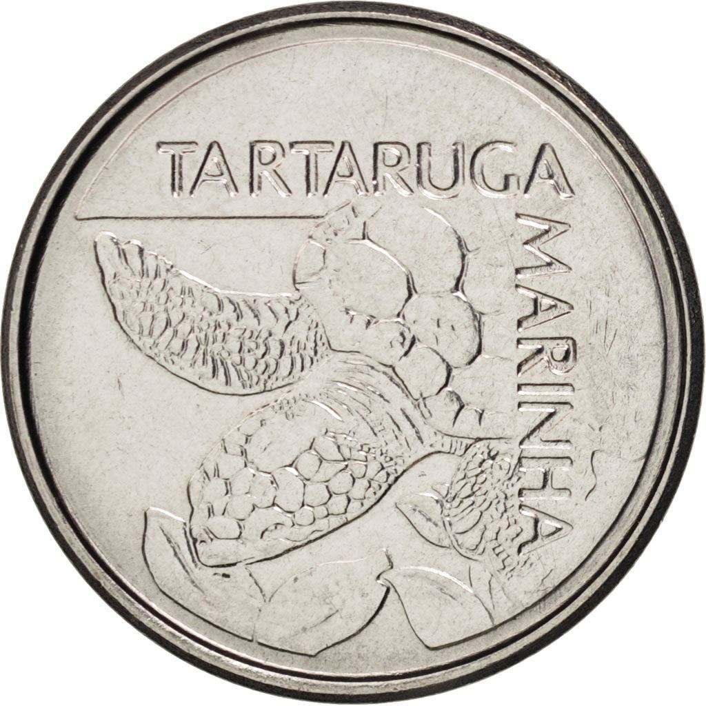 Brazil | 500 Cruzeiros Coin | Sea turtle | Km:624 | 1992 - 1993