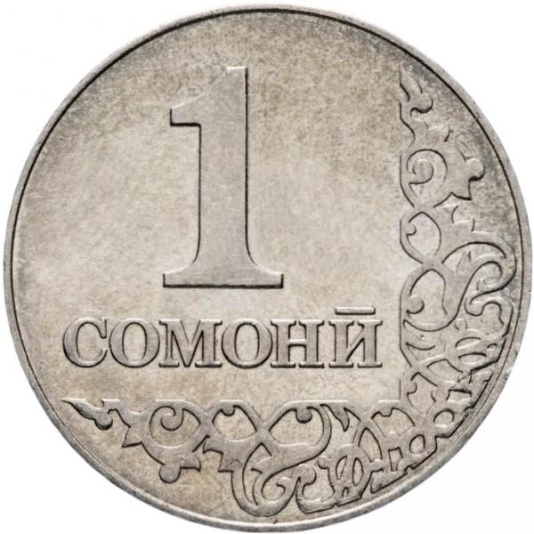 Tajikistan | 1 Somoni Coin | Sunrise | Wheat | Cotton | Km:27.1 | 2017