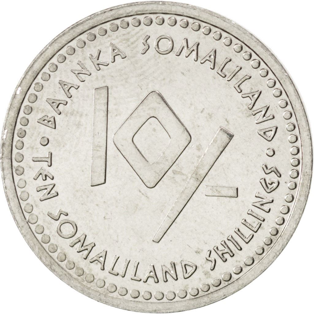 Somaliland | 10 Shillings Coin | Leo | Stainless steel | KM:13 | 2006
