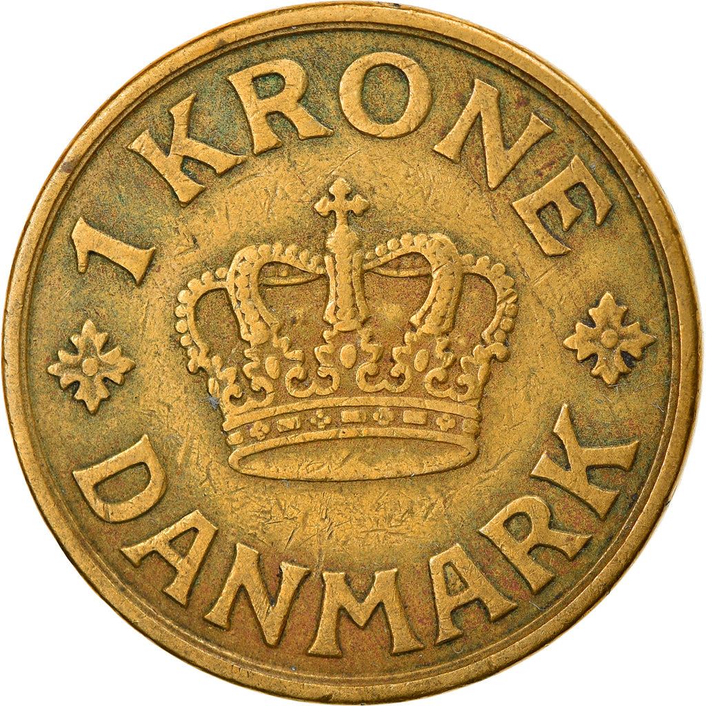 Denmark | 1 Krone Coin | Monogram | Km:824 | 1924 - 1941