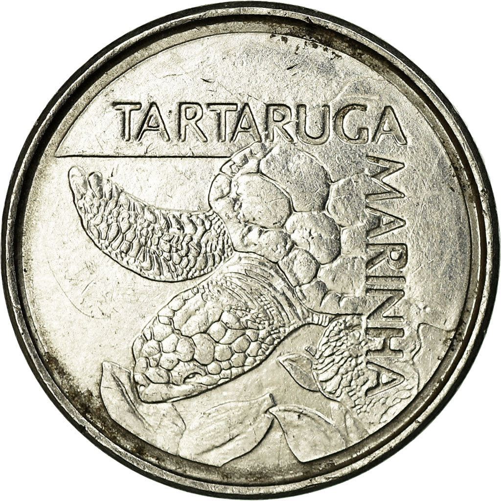 Brazil | 500 Cruzeiros Coin | Sea turtle | Km:624 | 1992 - 1993