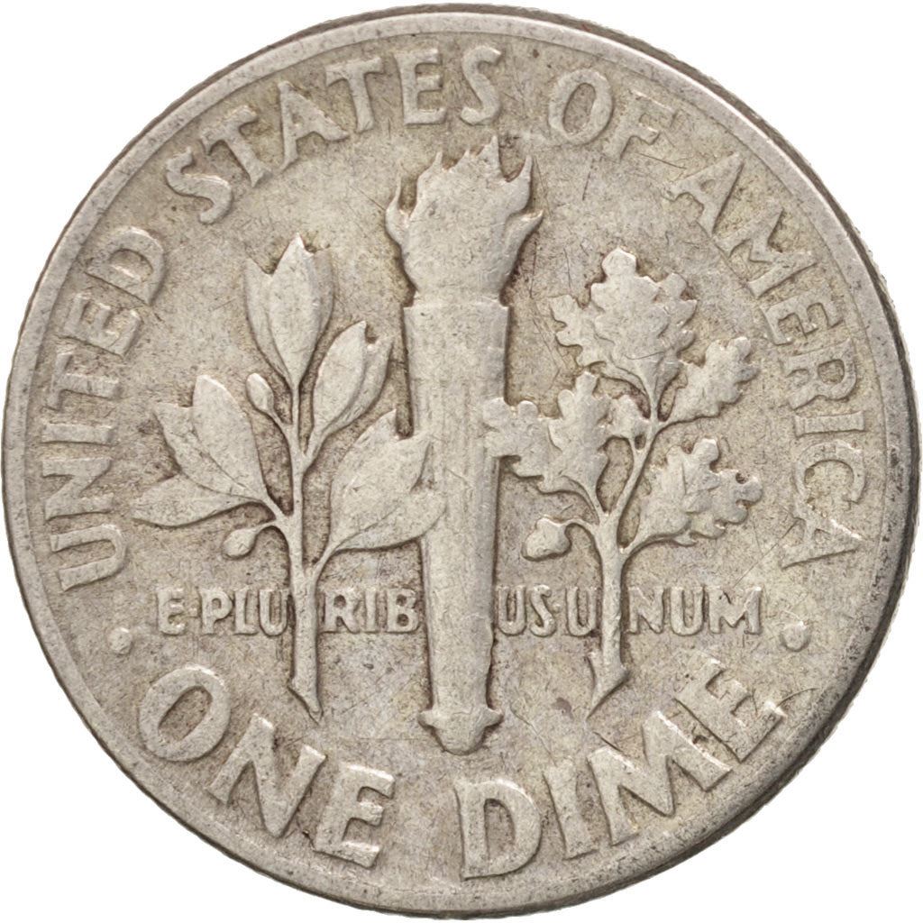 アメリカ合衆国 | 1ダイム硬貨 | フランクリン・D・ルーズベルト | KM:195 | 1946年 - 1964年