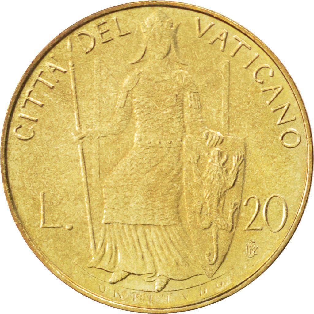 Vatican City | 20 Lire Coin | John Paul II | Km:144 | 1979 - 1980