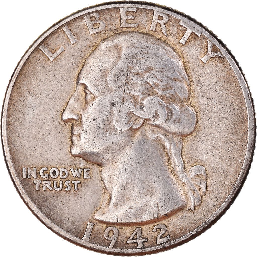 アメリカ合衆国 | 1/4ドル硬貨 | ジョージ・ワシントン | KM:164 | 1932年 - 1964年