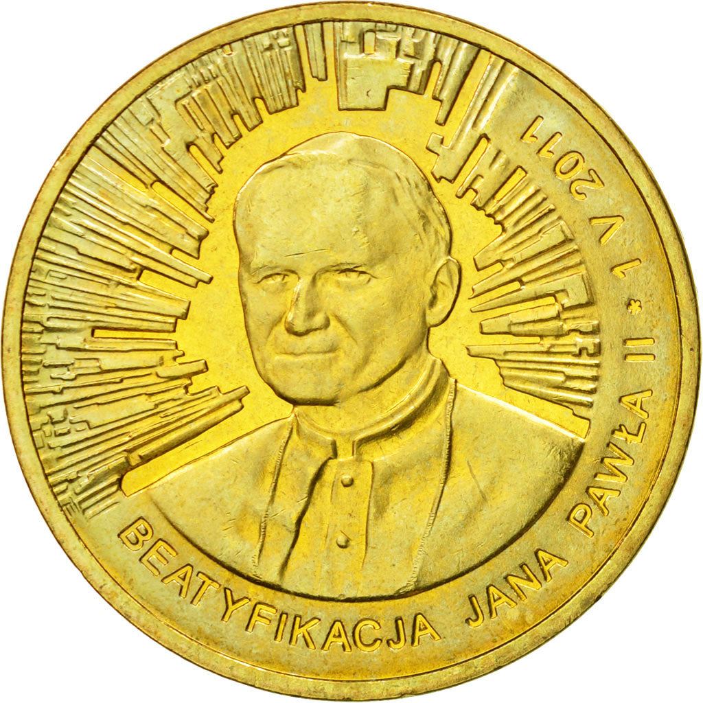 Poland | 2 Zlotys Coin | John Paul II | Y:772 | 2011
