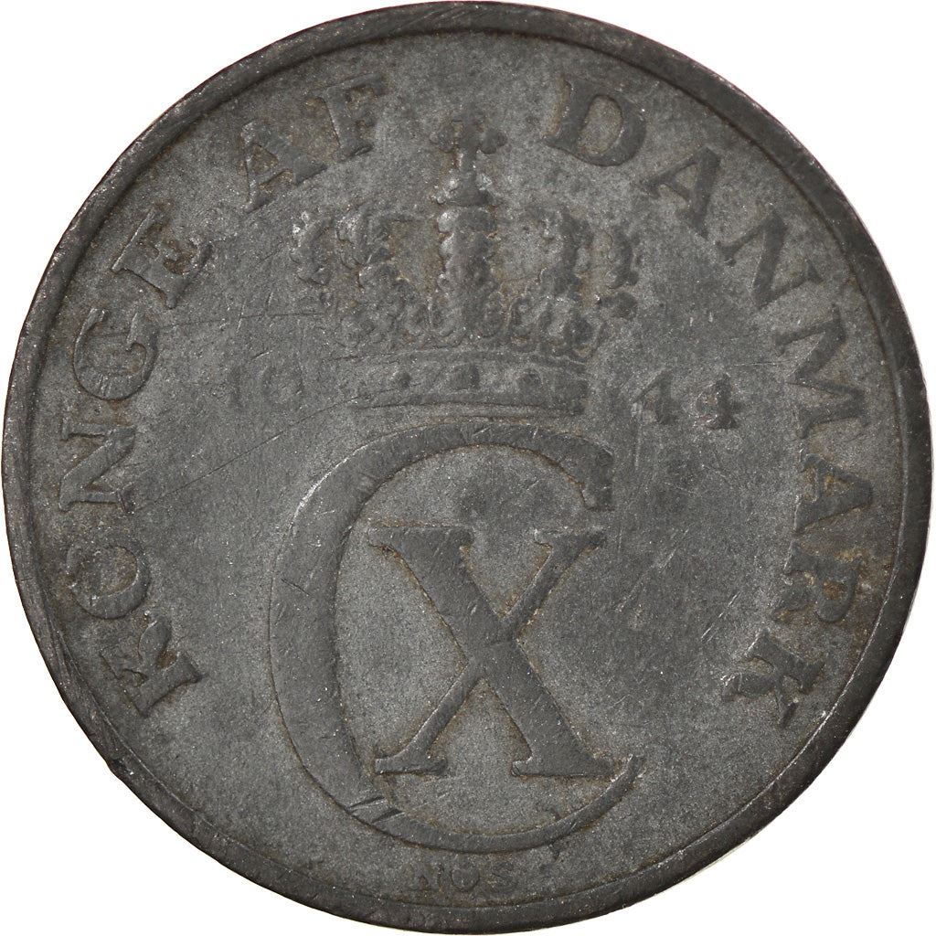 Denmark | 2 Ore Coin | Monogram | Km:833A | 1942 - 1947