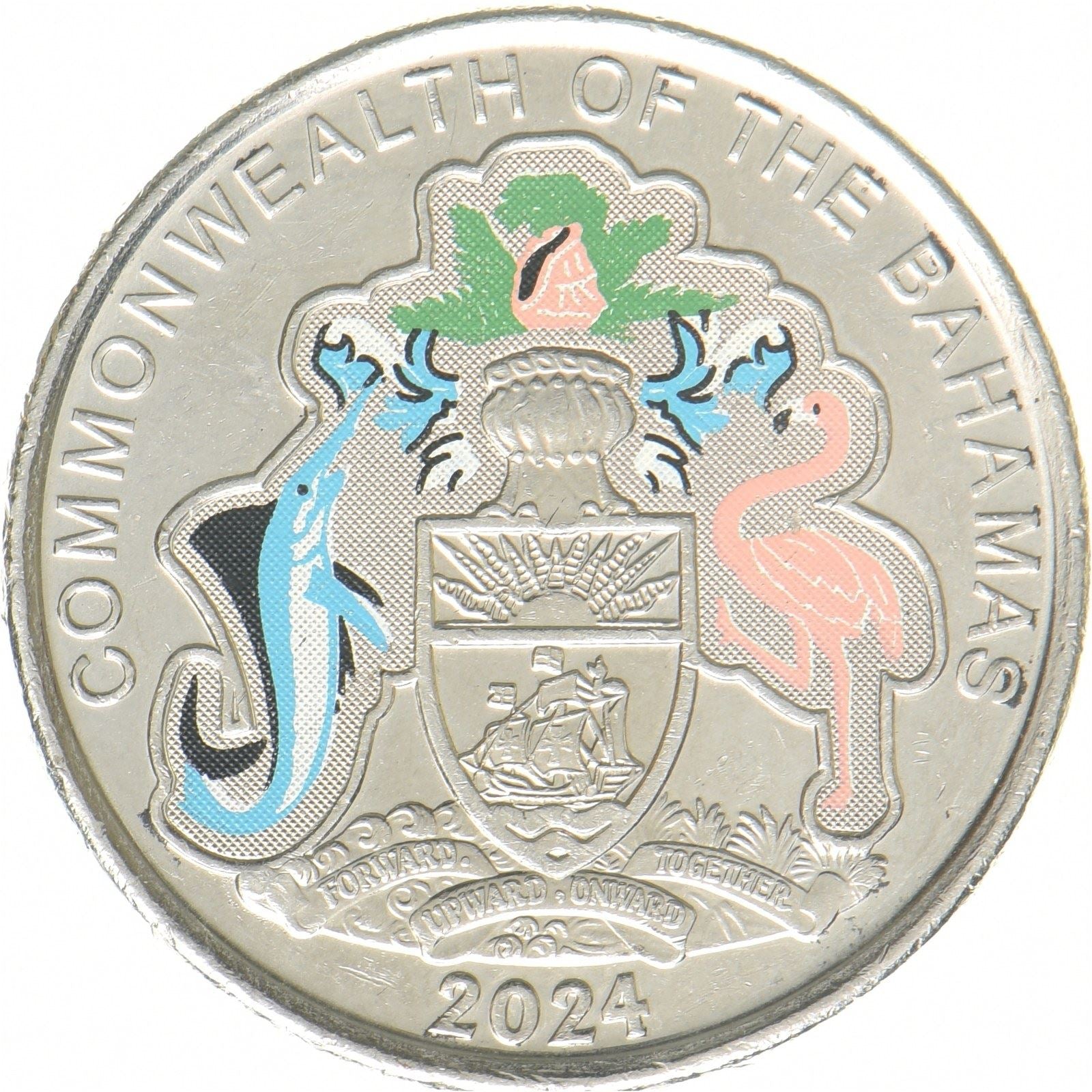 Bahamas | 25 cent-mønt | Centralbanken | Forniklet stål | KM:251 | 2024