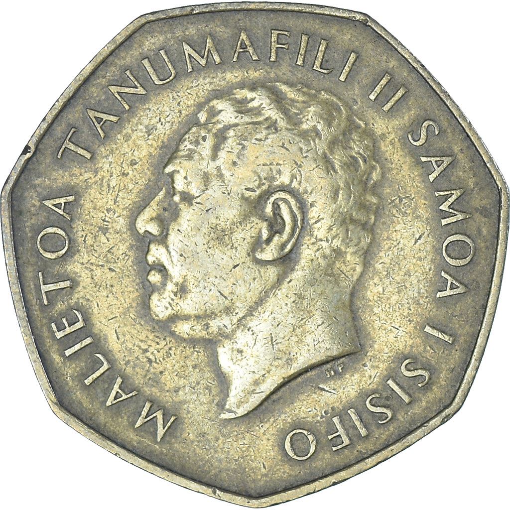 Samoa | 1 Tala Mynt | Malietoa Tanumafili II | Kors | Sköld | KM:57 | 1984 - 1987