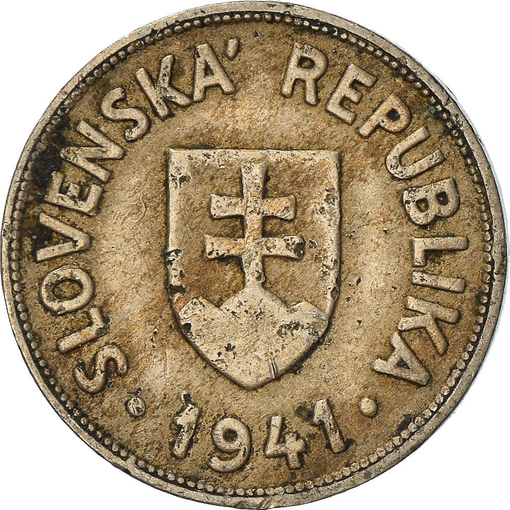 Slovakia 50 Halierov Coin | Plow | KM5 | 1940 - 1941