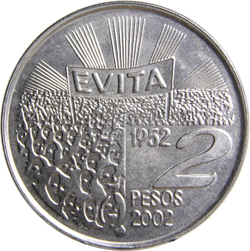Argentina 2 Pesos Eva Peron | Sunrise | 2002