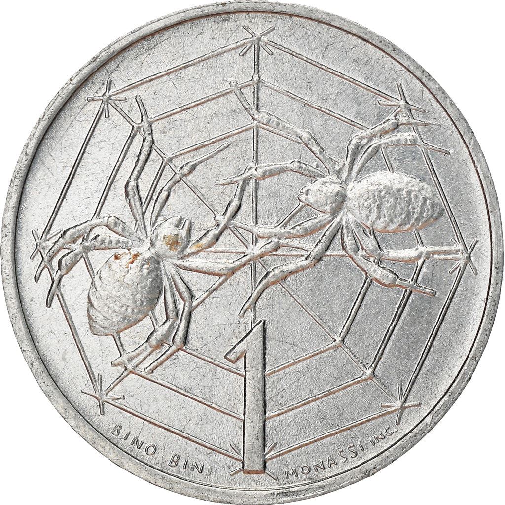 San Marino | 1 Lira Coin | Spiders | Km:40 | 1975