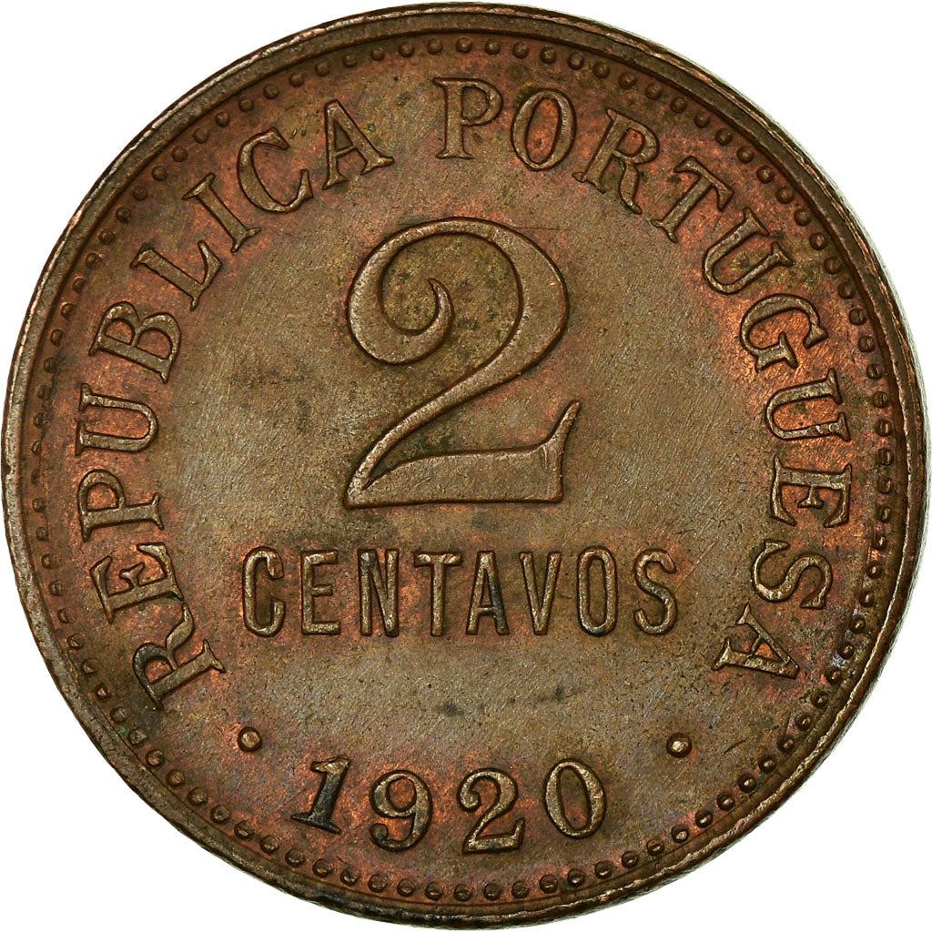 Portugal | Pièce de 2 centavos | Bronze | Sphère armillaire | Blason | Km : 568 | 1918 - 1921