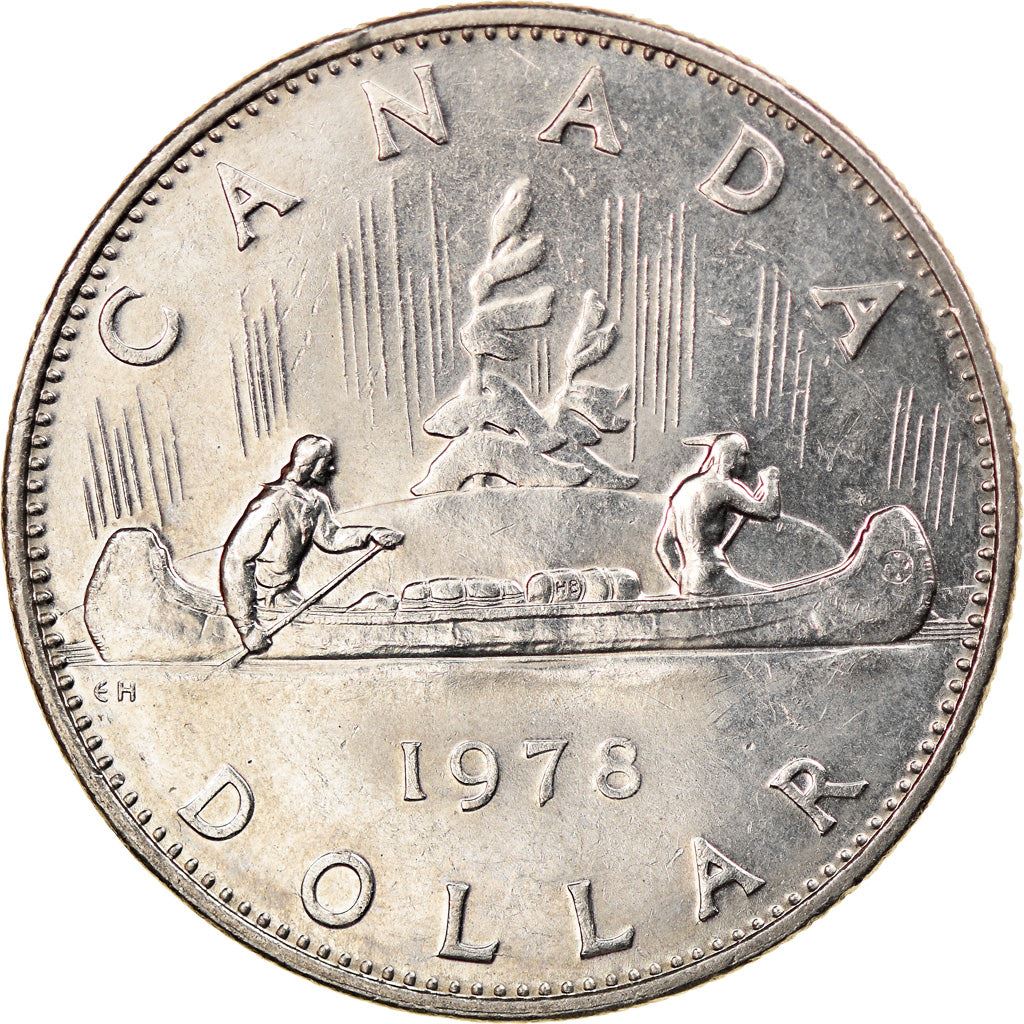 Canada | 1 Dollar Coin | Nickel | 2nd portrait | KM:120 | 1978-1987