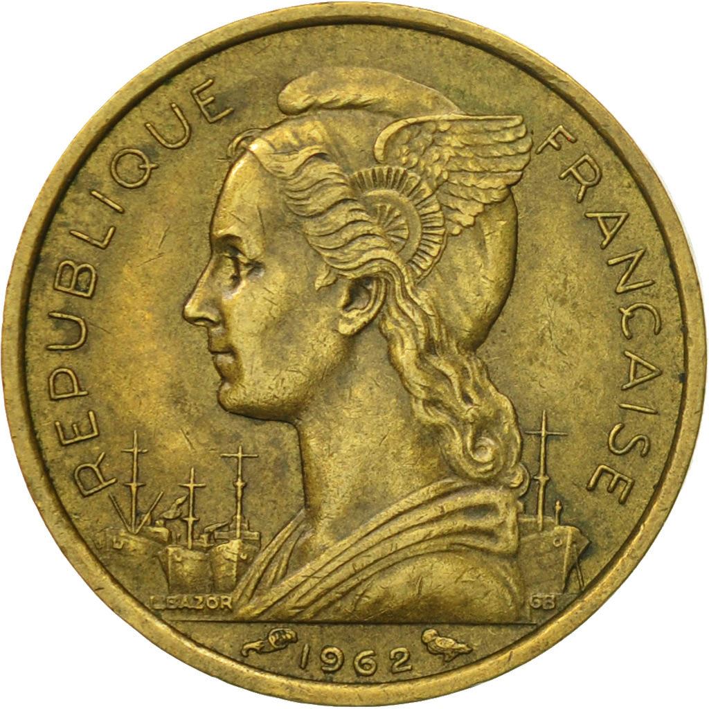 Reunion | 10 Francs Coin | Crowned shield | Km:10 | 1955 - 1964