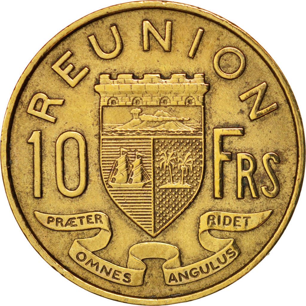 Reunion | 10 Francs Coin | Crowned shield | Km:10 | 1955 - 1964