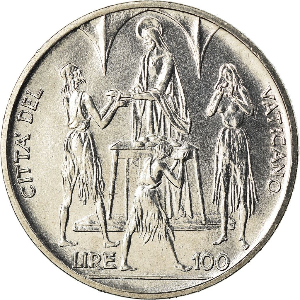 Vatican City | 100 Lire Coin | FAO | Km:106 | 1968