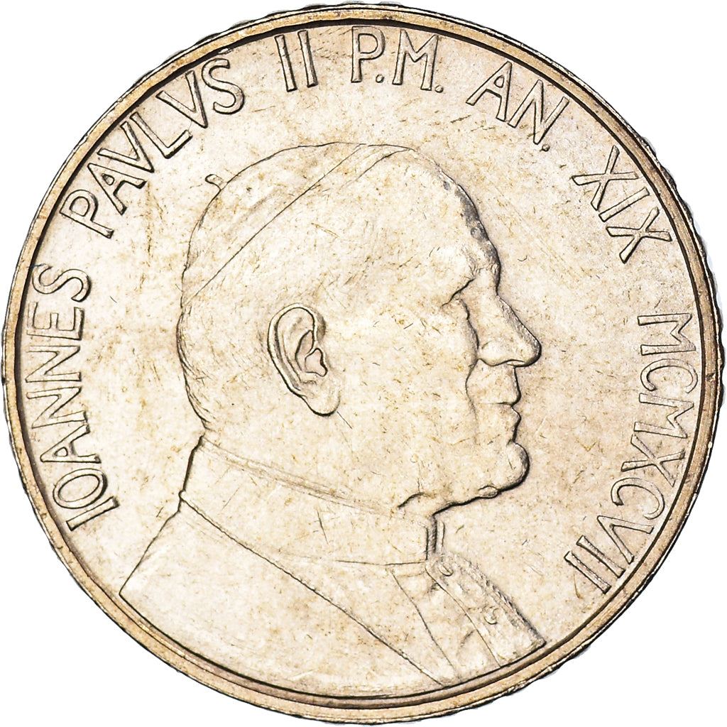 Vatican City | 100 Lire Coin | John Paul II | KM:283 | 1997