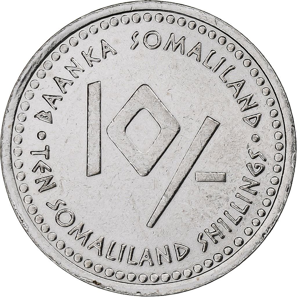 Somalilandia | Moneda de 10 chelines | Libra | Acero inoxidable | KM:15 | 2006