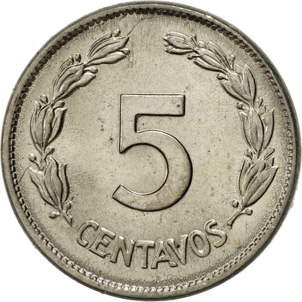 Ecuador | 5 Centavos Coin | Copper-nickel | Wreath | KM:75b | 1946