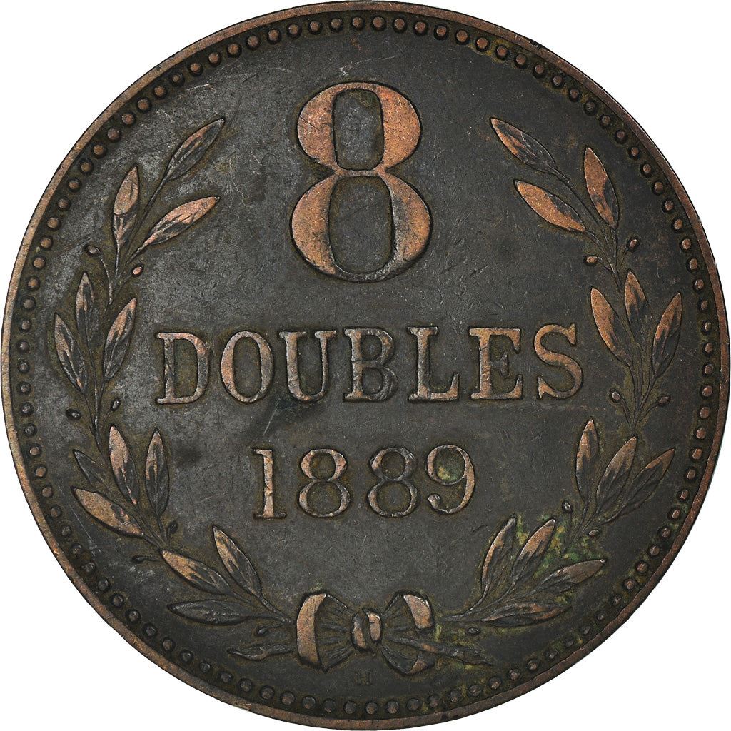 Moneta Guernsey 8 Doubles | KM7 | 1864 - 1911