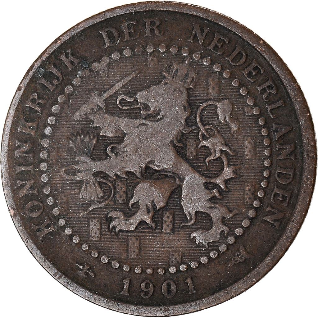 Pays-Bas | Pièce de 1 cent | Lion | Km : 130 | 1901