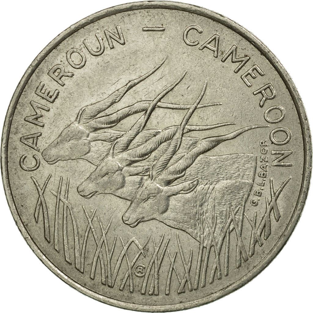Cameroon | 100 Francs Coin | Giant Elands | Km:17 | 1975 - 1986