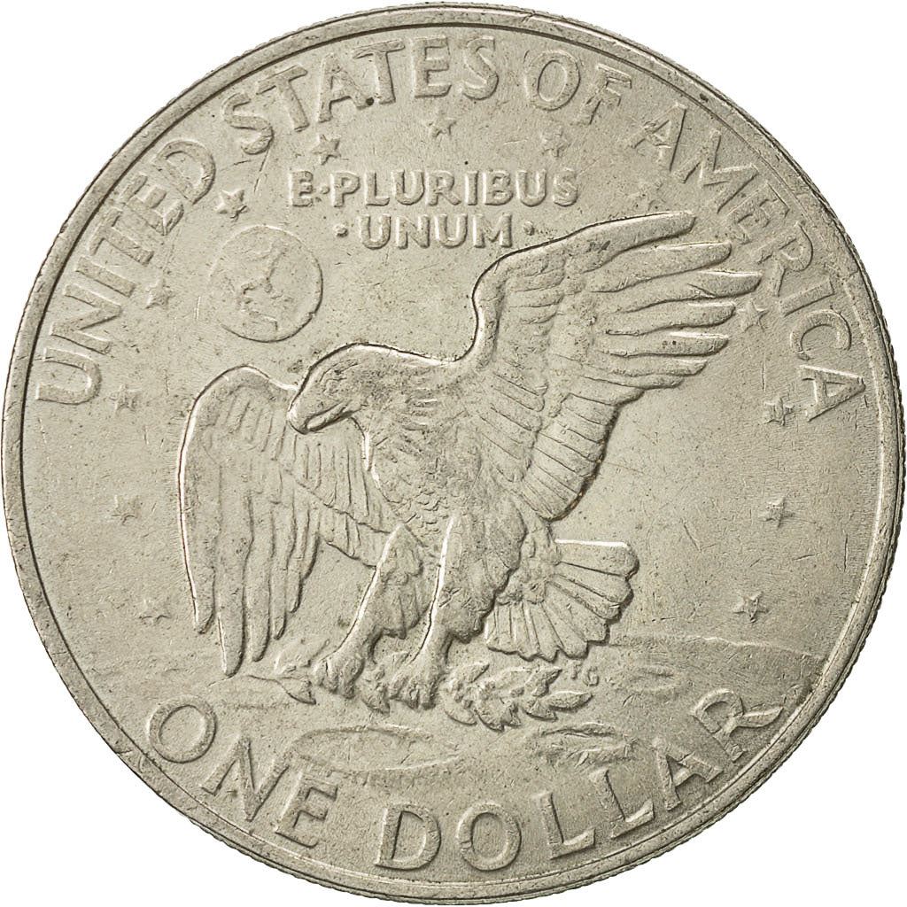 Moneta degli Stati Uniti American 1 Dollaro | Dwight D. Eisenhower | Apollo 11 | KM203 | 1971 - 1978